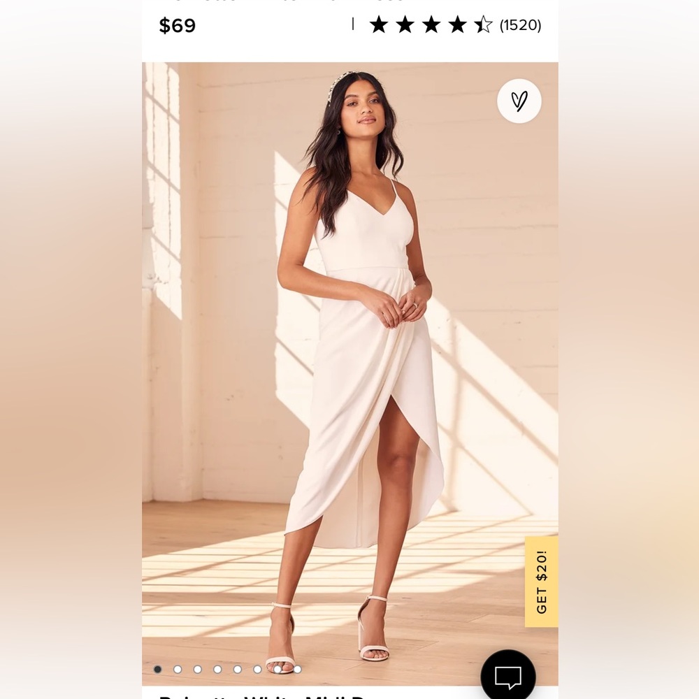 Lulu’s white midi dress